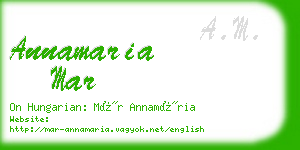 annamaria mar business card